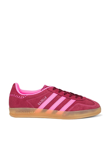Gazelle Indoor Sneaker in Lucid Pink & Noble Maroon