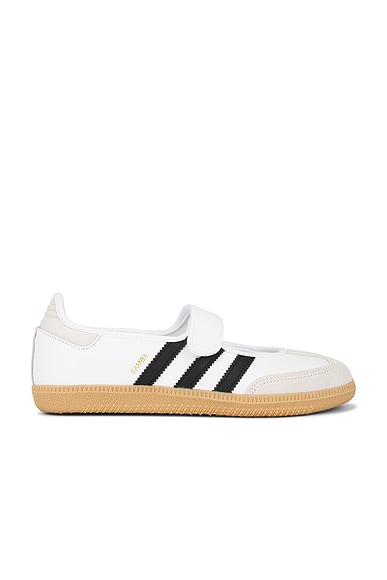 Samba Jane Sneaker in White, Alumina, & Core Black