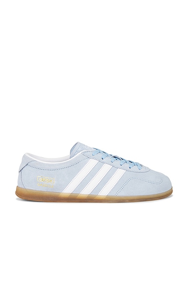 adidas Originals Gazelle Lo Pro Sneaker in Clear Sky & White