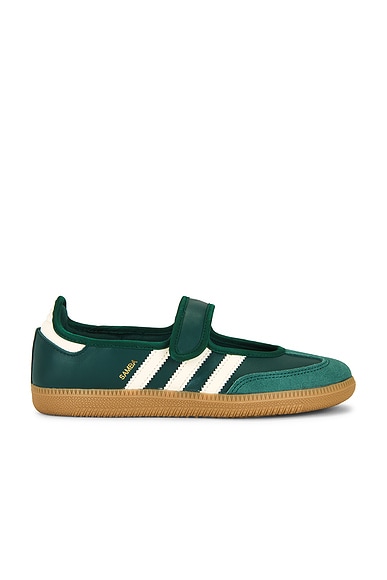 adidas Originals Samba Jane in Collegiate Green & Cream White