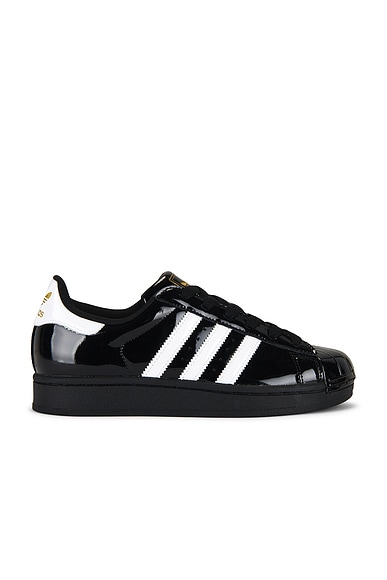 adidas Originals Superstar II in Core Black, White, & Gold Metallic