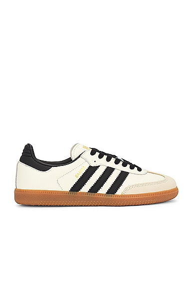 adidas Originals Samba OG in Cream White, Core Black, & Sand Strata