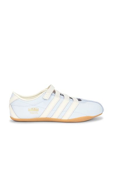 adidas Originals Tokyo MJ Sneaker in Crystal Sky, Cream White, & Gold Metallic