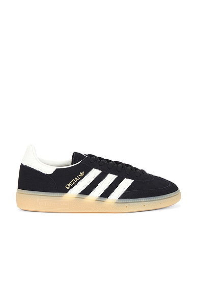 adidas Originals Handball Spezial Sneaker in Core Black, Off White, & Gum 3