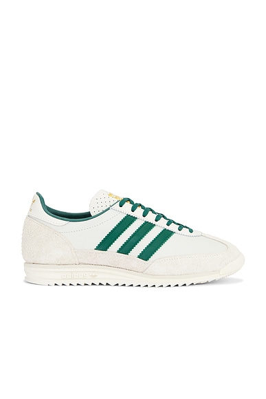 adidas Originals SL 72 OG in Off White, Collegiate Green, & Orbit Grey