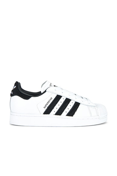 adidas Originals Superstar II Sneaker in White & Core Black