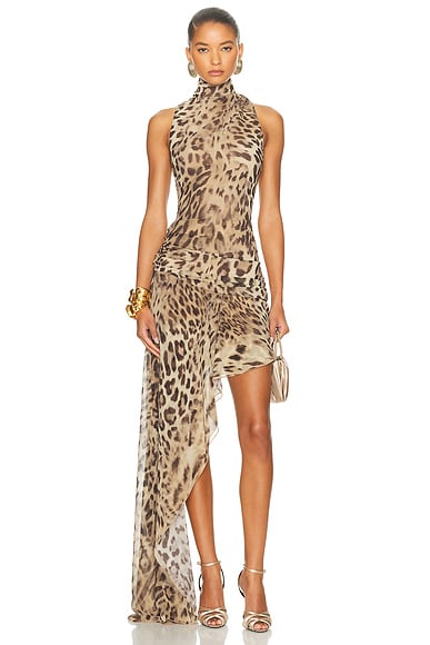 【新品】Hydrogen Thunder Dress S MADELYN maxi dress with colorful print brand Marciano