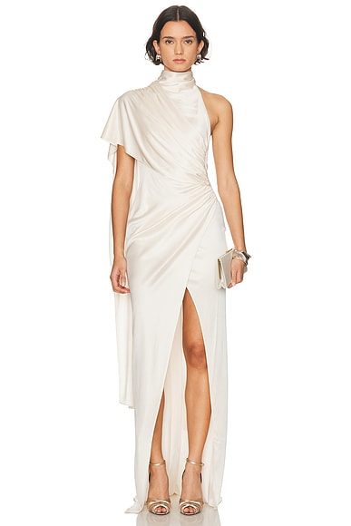 Waverly Cape Effect Maxi Dress