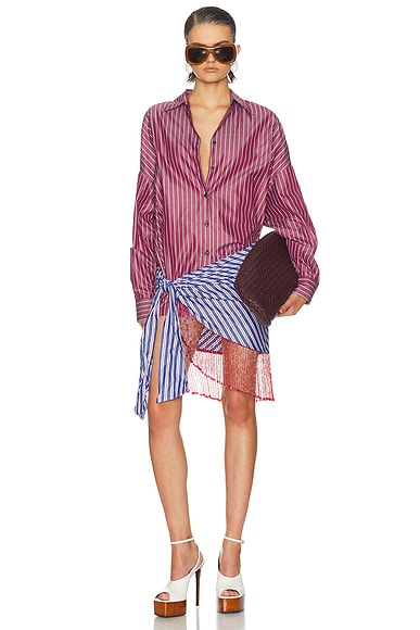 Jolene Patchwork Shirt Mini Dress