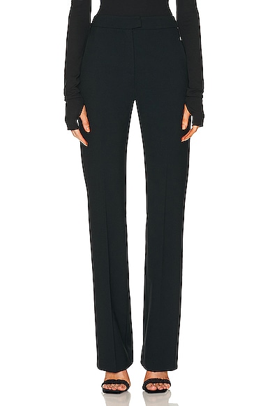 Gladys Straight Pant in Black