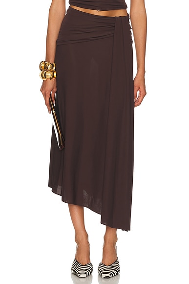 Wren Draped Midi Skirt
