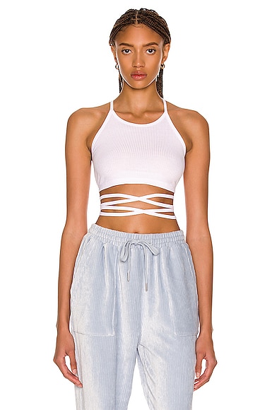 Seamless Backless Wrap Top