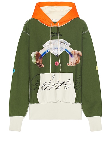 ★MSGM★大人の方も ロゴ スウェットシャツ（Green）4-14Y atmos Circle Gradient Logo Sweatshirt GREEN（アトモス