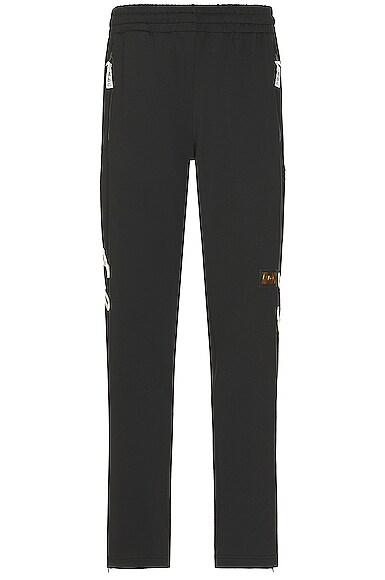 Advisory Board Crystals Soutache Track Pant In Anthracite Black