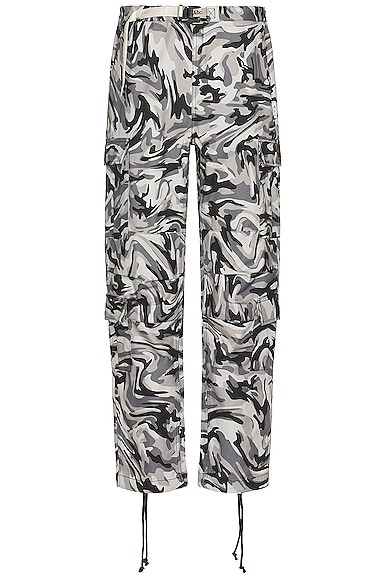 Advisory Board Crystals Warped Camo Trouser In Anthracite Black