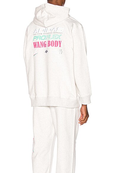 Adidas Originals By Alexander Wang Tops ADIDAS BY ALEXANDER WANG GRAPHIC HOODIE IN GRAY.