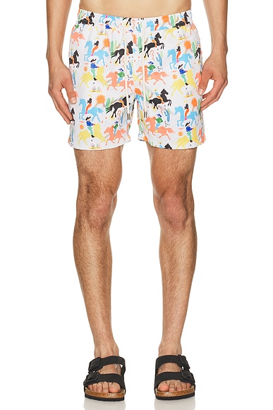 Cowboy x Simmon Said Classic Swim Shorts in White