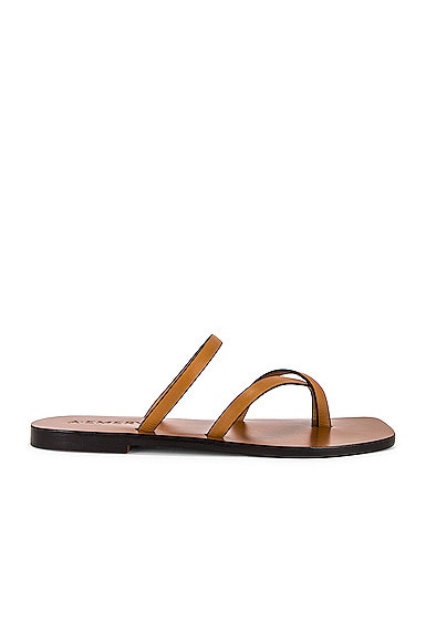 A.emery Colby Leather Sandals In Deep Tan