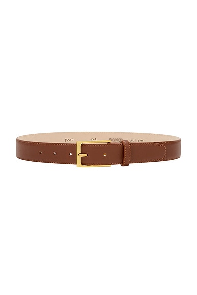 AUREUM No. 5 Belt in Caramel & Gold