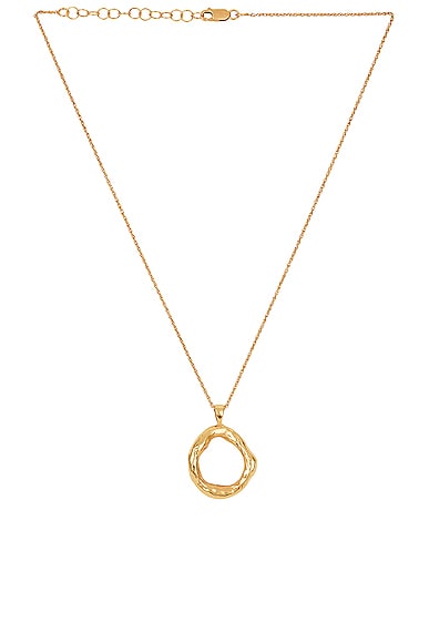 Elise Necklace in Metallic Gold