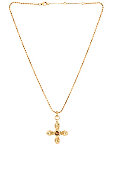 Taya Necklace in Metallic Gold