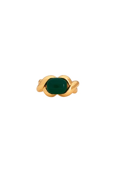 Verde Ring in Metallic Gold
