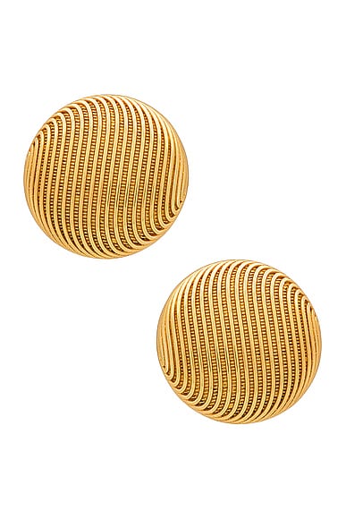 Reine Earrings in Metallic Gold