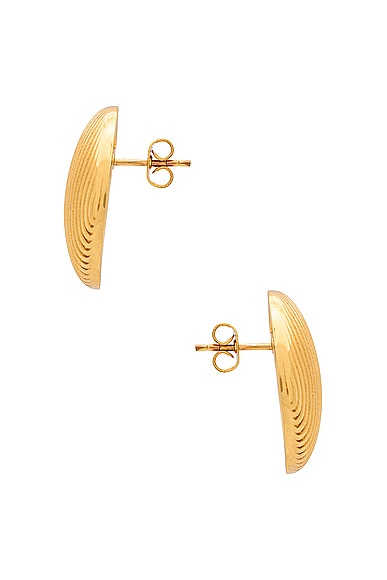 Shop Aureum Reine Earrings In Gold