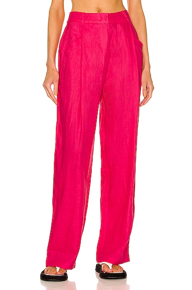 Aexae Linen Pant In Pink