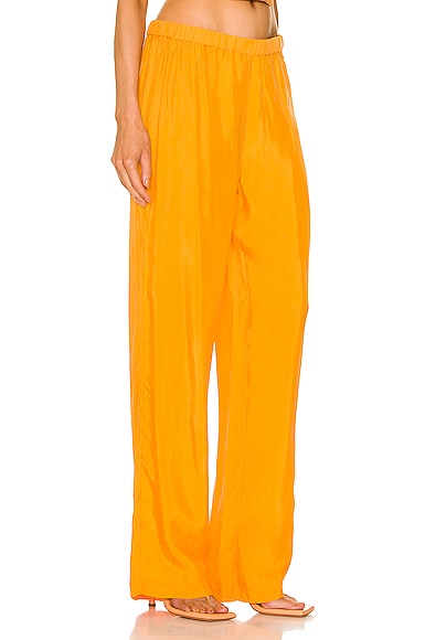AEXAE Soft Touch High Rise Pant in Orange