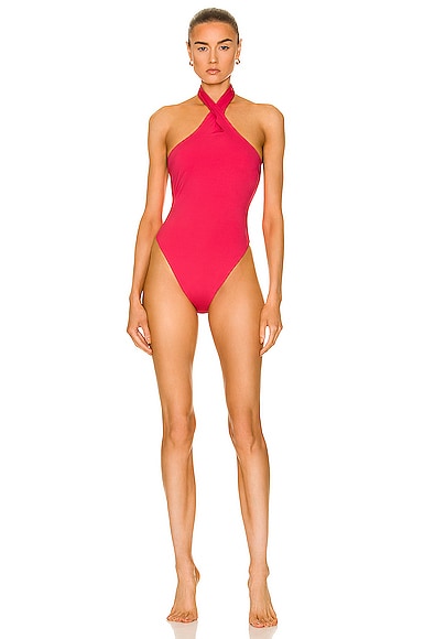 AEXAE Twist Swimsuit in Pink