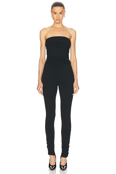 Ruched Bandeau Jumpsuit