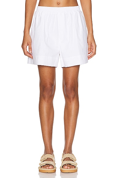 Shop Aexae Shorts In White