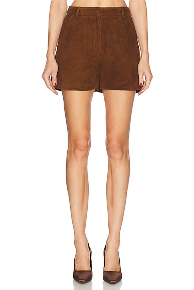 Leather Suede Short