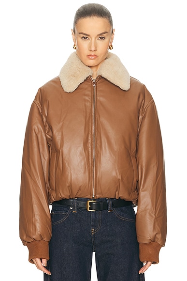 Leather Bomber Jacket