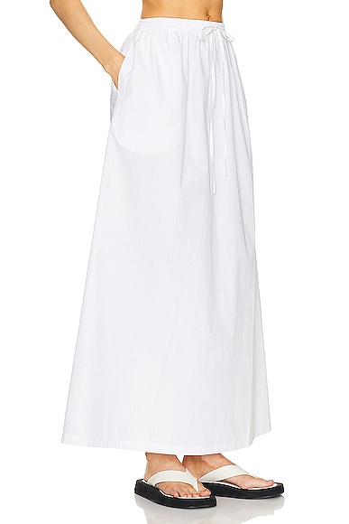 Shop Aexae Utility Maxi Skirt In White