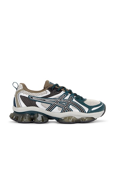 Asics Gel-quantum Kinetic Sneakers in Oatmeal & Dark Taupe