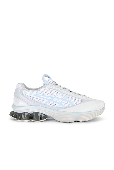 Asics US6-S Gel-Kinetic Fluent Sneaker in Glacier Grey & Soft Sky