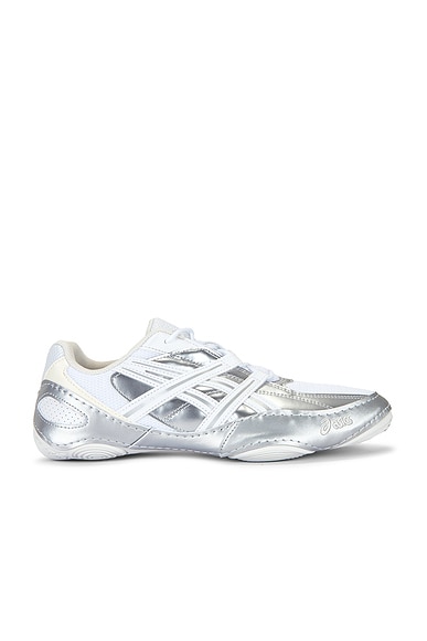 Asics Hypersync in White & Pure Silver