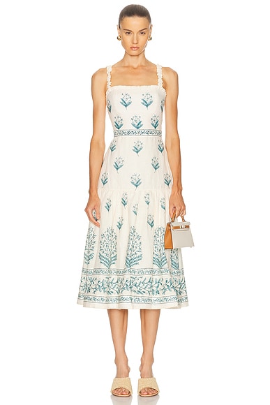 Agua by Agua Bendita Nispero Ceiba Midi Dress in Multicolor