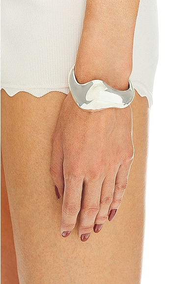 Shop Agmes Claudia Cuff Bracelet In Sterling Silver