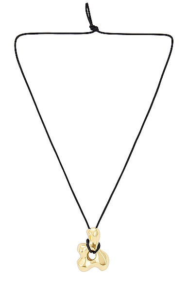 Bodmer Pendant Necklace in Metallic Gold