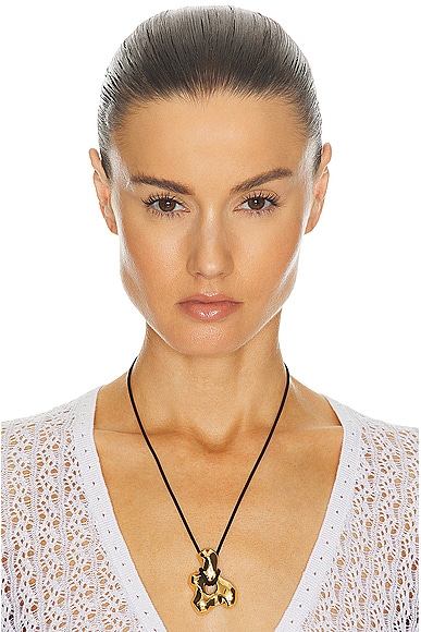 Shop Agmes Bodmer Pendant Necklace In Gold Vermeil