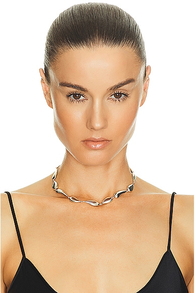 Shop Agmes Ila Necklace In Sterling Silver