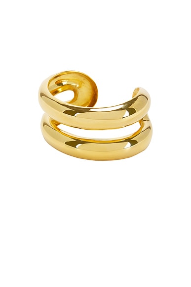 AGMES Charlotte Cuff in Gold Vermeil