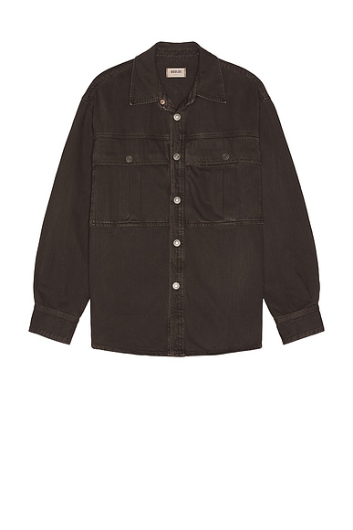 AGOLDE Axel Shirt in Umber