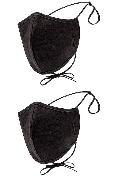 Two Pack Embroidered Cotton Masks