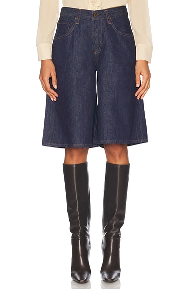 AGOLDE Parker Vintage Cut Off Short in Riptide | FWRD