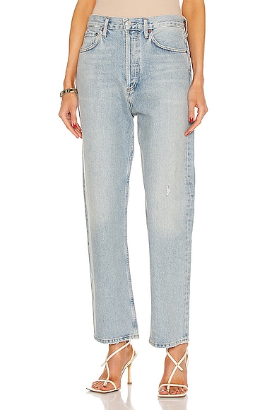 AGOLDE 90s Mid Rise Loose Fit in Semi 