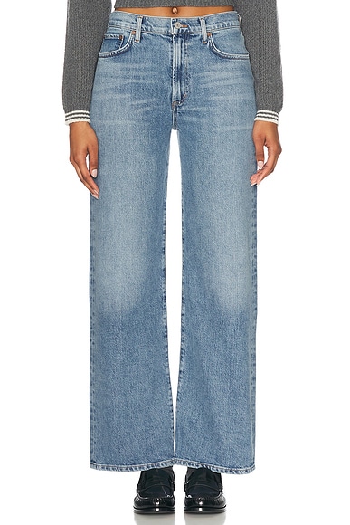AGOLDE Harper Mid Rise Relaxed Straight in Flash